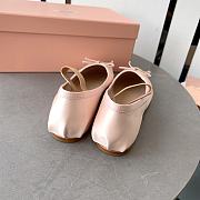 Kitlife Miu Miu Women's Pink Ballerina Strap Flats - 4