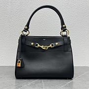 CELINE MEDIUM ANNABEL BAG IN SUPPLE CALFSKIN BLACK - 36.5X28.5X10 cm - 1