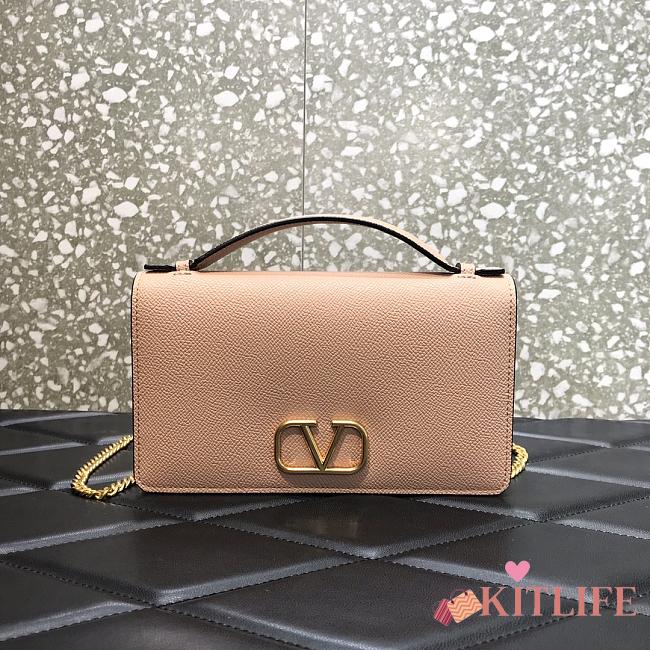 kitlife Valentino VLogo Signature clutch Beige bag - 19x4x10.5 cm - 1