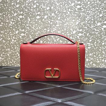 kitlife Valentino VLogo Signature clutch Red bag - 19x4x10.5 cm