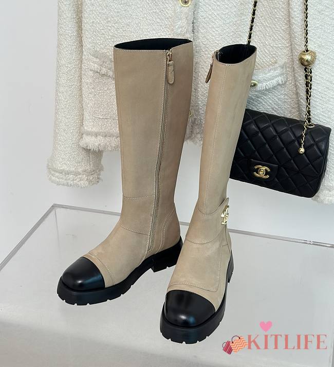 Kitlife Chanel boots beige - 05 - 1