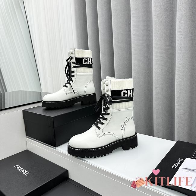 kitlife Chanel boots white - 10 - 1