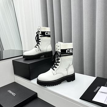 kitlife Chanel boots white - 10