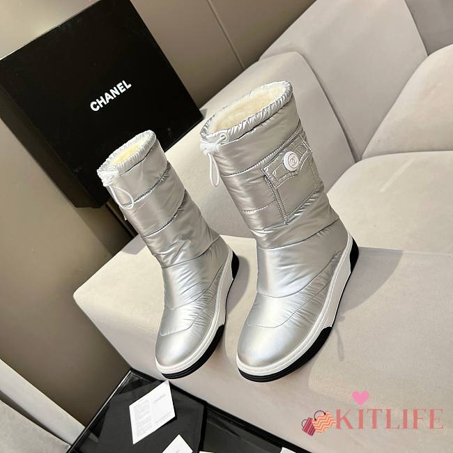 Kitlife Chanel boots silver - 13 - 1