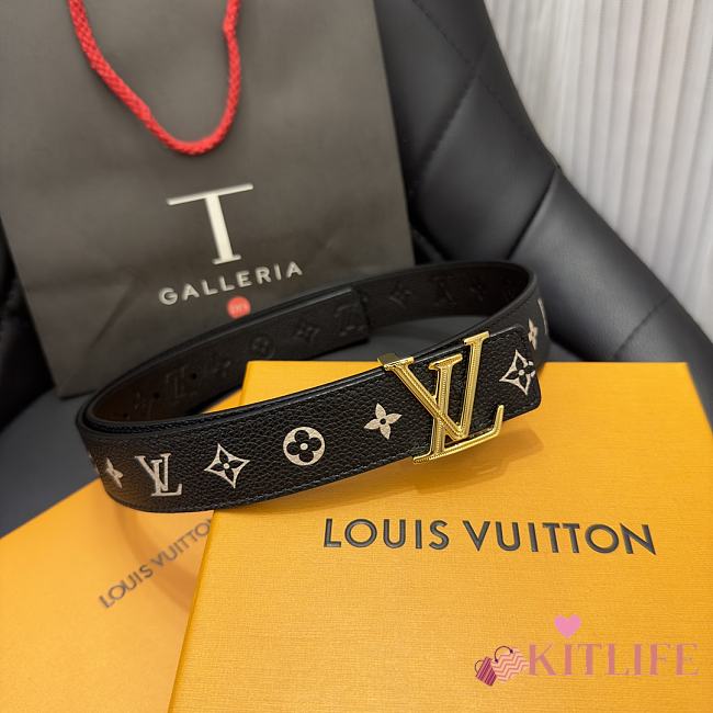 Kitlife Louis Vuitton 3cm Belt black - 012 - 1