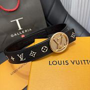 Kitlife Louis Vuitton 3cm Belt black - 013 - 1