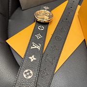 Kitlife Louis Vuitton 3cm Belt black - 013 - 3