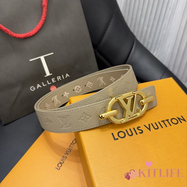 kitlife Louis Vuitton 3cm Belt gray - 014 - 1