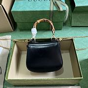 kitlife Gucci Bamboo 1947 black mini bag - 18.5x12x 5.5 cm - 2