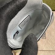 kitlife Gucci Bamboo 1947 silver mini bag - 18.5x12x 5.5 cm - 5