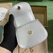 kitlife Gucci Bamboo 1947 silver mini bag - 18.5x12x 5.5 cm - 3
