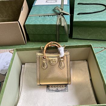 kitlife Gucci Diana gold bag - 16.5x12x 6cm