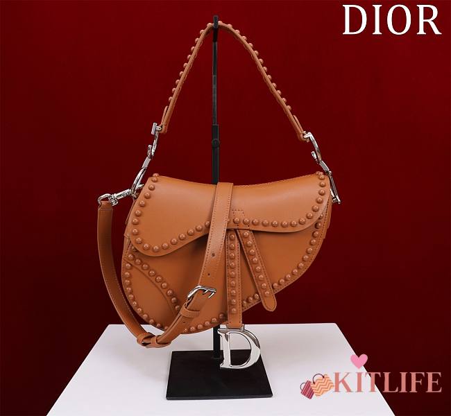 Kitlife Dior saddle brown bag - 25.5x20x6.5 cm - 1