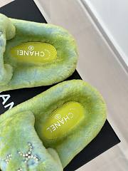 Kitlife chanel logo slippers green  - 5