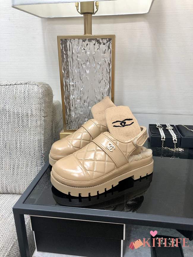 Kitlife MATELASSE Sabo chanel boots Beige - 1