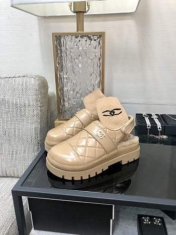 Kitlife MATELASSE Sabo chanel boots Beige