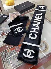 kitlife chanel scart black 20cmx120 cm - 1