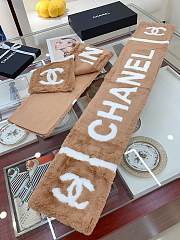 kitlife chanel scart brown 20cmx120 cm - 1