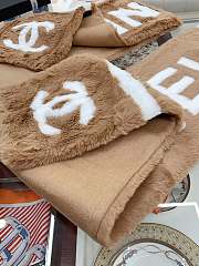 kitlife chanel scart brown 20cmx120 cm - 5