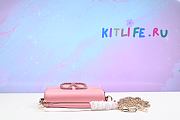 Valentino Garavani small Locò crystal-embellished shoulder bag light pink - 20 cm - 6
