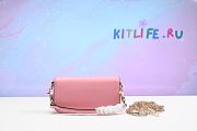 Valentino Garavani small Locò crystal-embellished shoulder bag light pink - 20 cm - 4