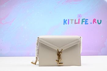 kitlife Saint Laurent Cassandra crossbody bag white - 24 cm