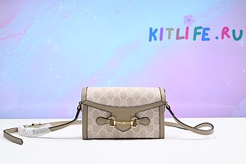 kitlife Gucci Horsebit 1955 Mini Bag GG Supreme -  18x12x5 cm