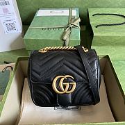 kitlife Gucci Black GG Marmont Mini Matelasse bag - 18 x 13.5x 8 cm - 1