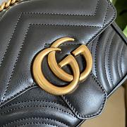 kitlife Gucci Black GG Marmont Mini Matelasse bag - 18 x 13.5x 8 cm - 2