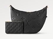 Kitlife louis vuitton loop hobo Monogram black bag - 38 x 26 x 10 cm - 1
