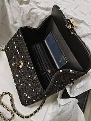 Kitlife chanel Tweed black bag - 17 cm - 6