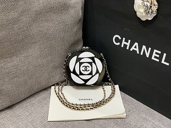 kitlife Chanel Sphere Minaudiere Black & White bag - 12 × 12 × 12 cm