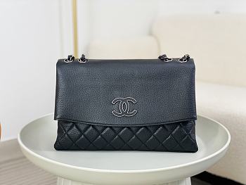 kitlife Chanel Flap bag Calfskin Black bag -  32 x 19 x7.5 cm