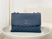 kitlife Chanel Flap bag Calfskin Blue bag - 32 x 19 x7.5 cm - 1