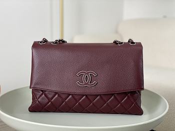 kitlife Chanel Flap bag Calfskin Red bag - 32 x 19 x7.5 cm