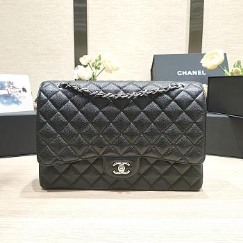 Kitlife Chanel flap bag black caviar - 25 cm