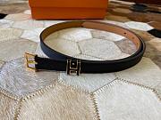 Kitlife Hermes Belt Epsom Calfskin Buckle Black – 1.5 cm - 6