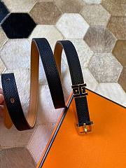 Kitlife Hermes Belt Epsom Calfskin Buckle Black – 1.5 cm - 4