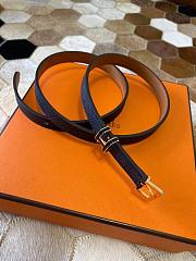 Kitlife Hermes Belt Epsom Calfskin Buckle Black – 1.5 cm - 3