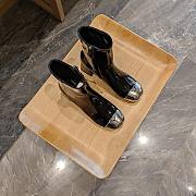 Kitlife PRADA Vernice Patent Cap-Toe Ankle Boots black - 45mm - 3