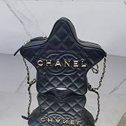 kitlife chanel flap black bag star - 22.5x22.5x6 cm - 1