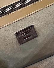 Kitlife FENDI Fabric Clutch In Beige brown bag - 26x9x19cm - 5