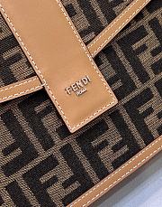 Kitlife FENDI Fabric Clutch In Beige brown bag - 26x9x19cm - 4