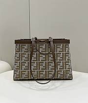 Kitlife Fendi brown X Tote shoulder bag - 41x13x29 cm - 1