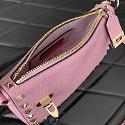 Kitlife Valentino Garavani Rockstud Leather Shoulder Bag pink - 19x13x7cm - 5
