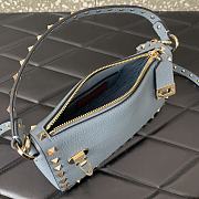 Kitlife Valentino Garavani Rockstud Leather Shoulder Bag blue - 19x13x7cm - 6