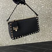 Kitlife Valentino Garavani Rockstud Leather Shoulder Bag Black - 19x13x7cm - 3