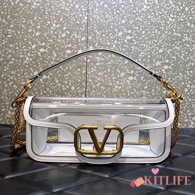 Kitlife VALENTINO GARAVANIOUT Locò Shoulder Bag white in Polymeric Material - 27x13x6cm - 1