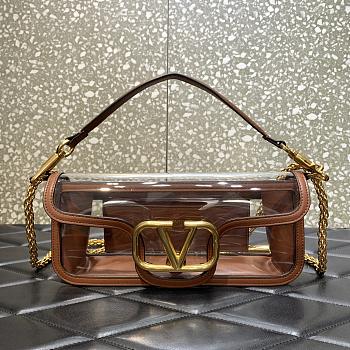 Kitlife VALENTINO GARAVANIOUT Locò Shoulder Bag brown in Polymeric Material - 27x13x6cm