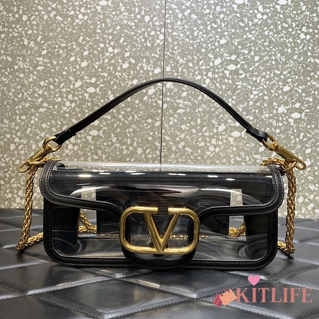 Kitlife VALENTINO GARAVANIOUT Locò Shoulder Bag black in Polymeric Material - 27x13x6cm - 1